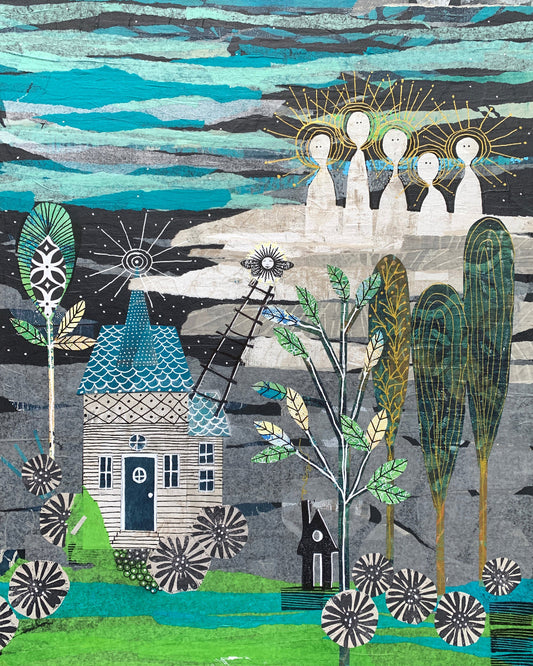 A new collage, a new technique, and a story about loss - with a happy ending!