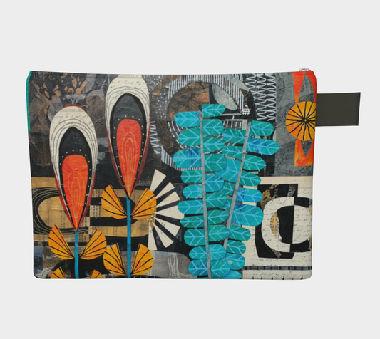 Partial Sun Botanical Collage - Zipper Carry-all