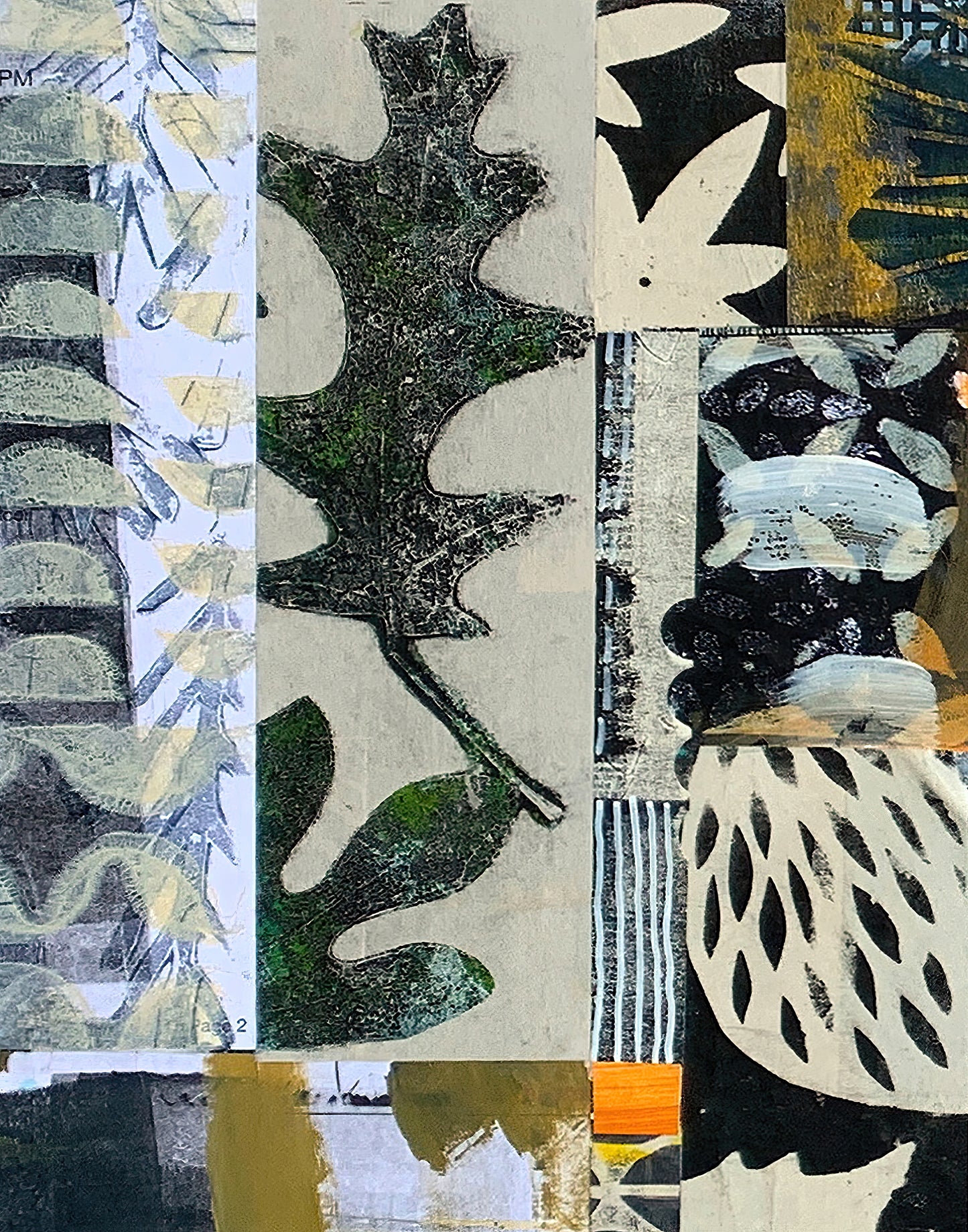 Autumn Paths 2 | Neutral Nature Art Print | Original Collage