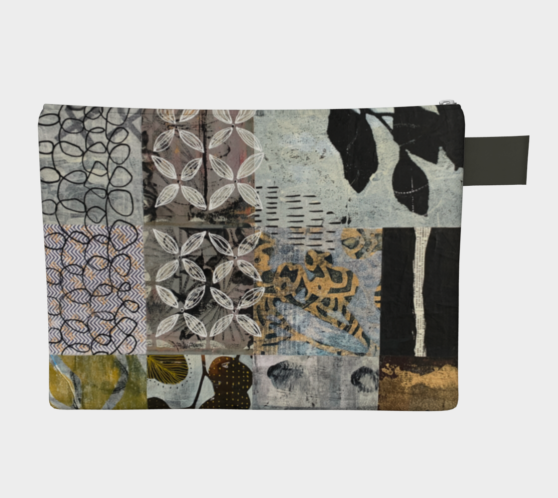 Overcast Botanical Collage - Zipper Carry-all