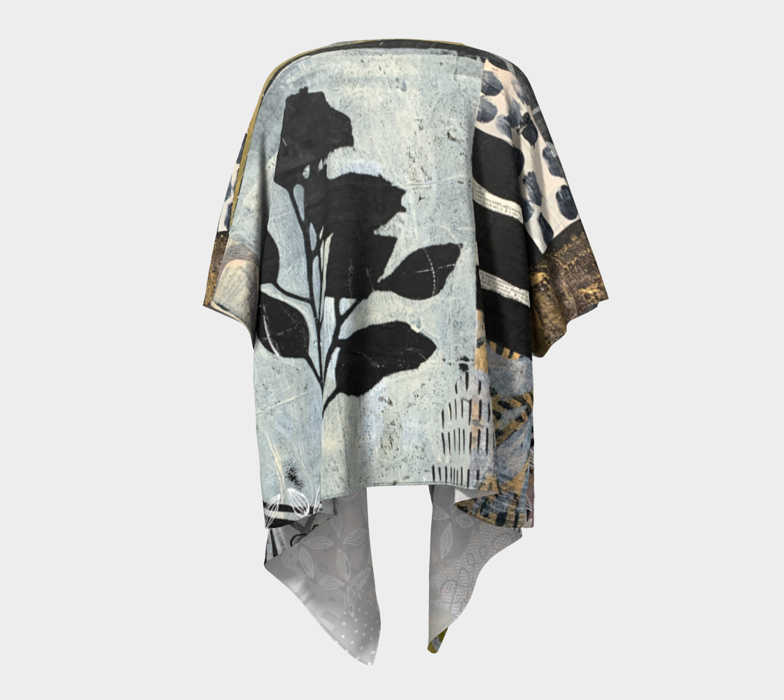 Overcast Draped Kimono
