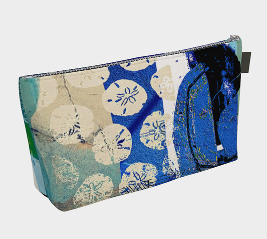 Sand Sea Abstract Art - Lined Makeup Bag