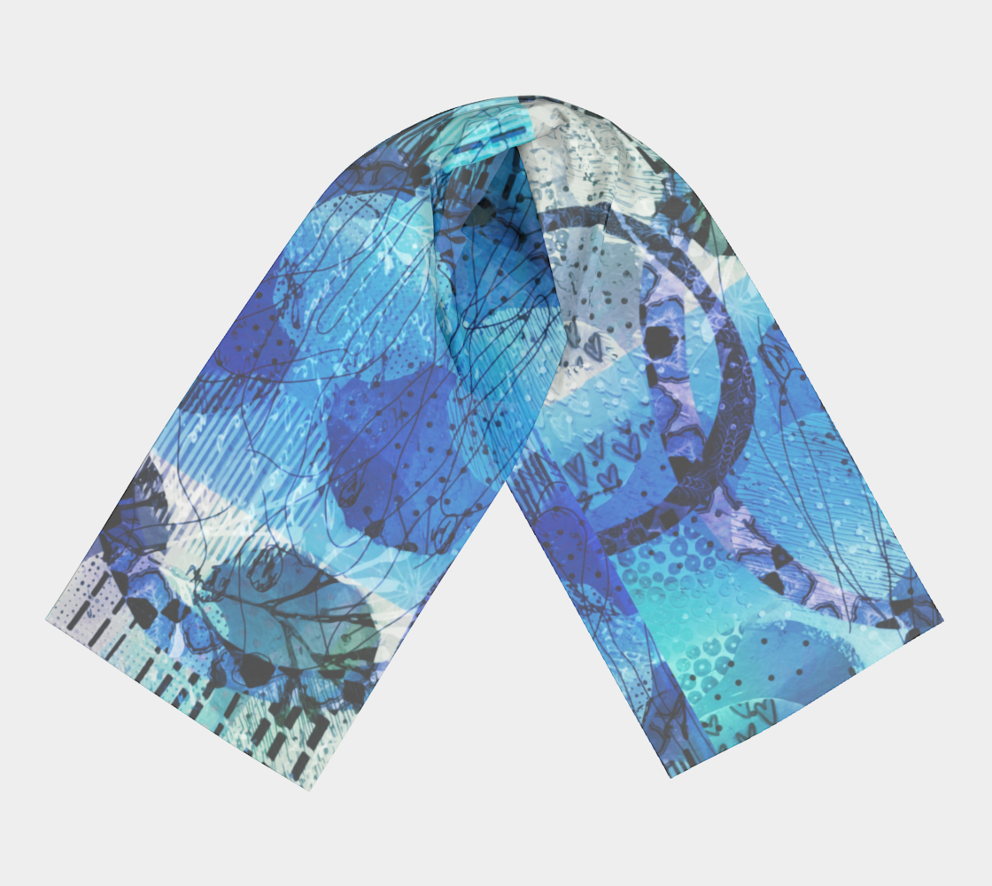 Blue Lagoon Long Scarf