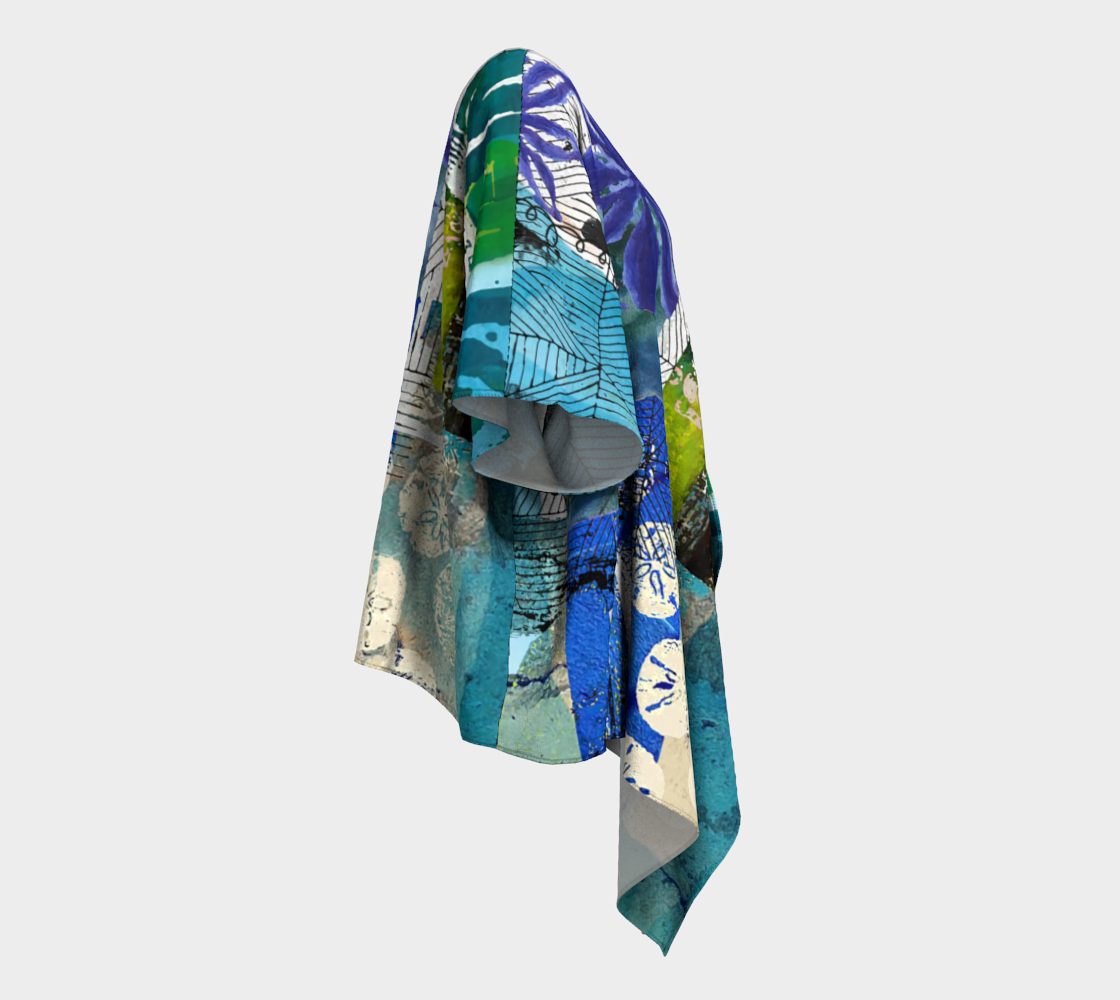 Sand Sea Abstract Art - Draped Kimono