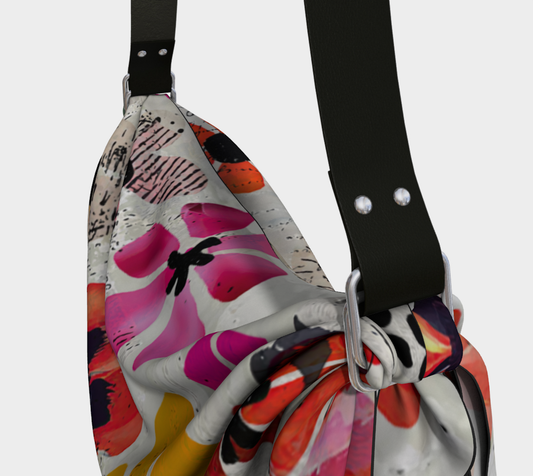 Cut Flowers Abstract Floral - Origami Tote Bag