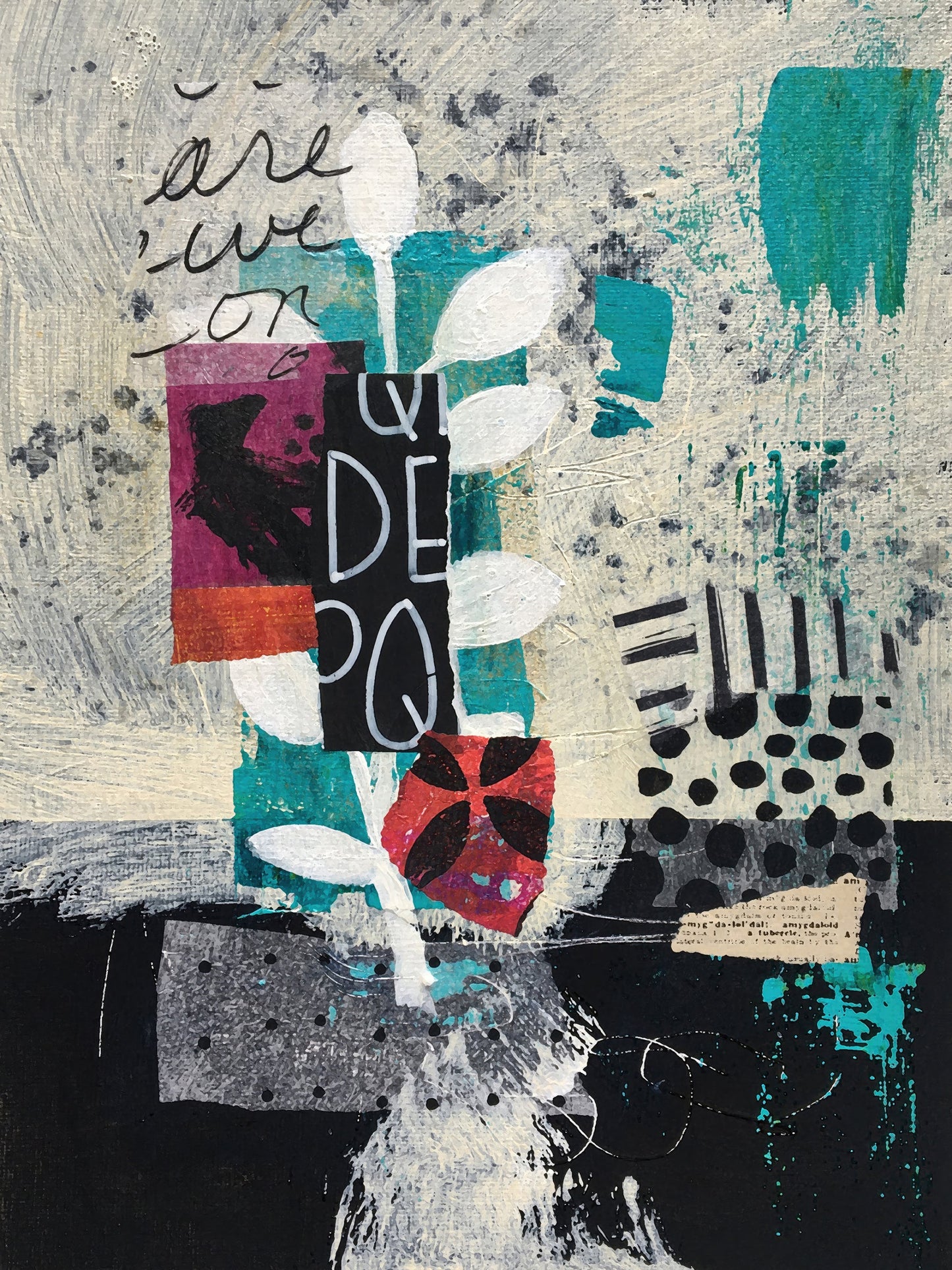 Dear Diary - Abstract Art Long Scarf