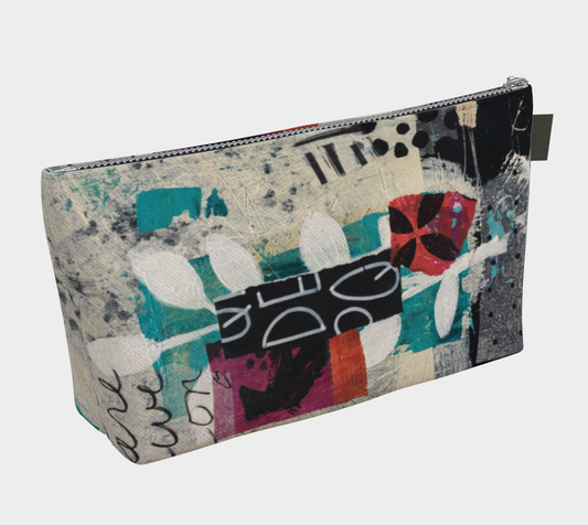 Dear Diary Abstract Part - Lined Makeup Bag