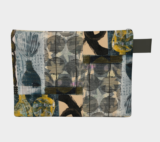 Finally Art Collage - Lined Zipper Carry-all