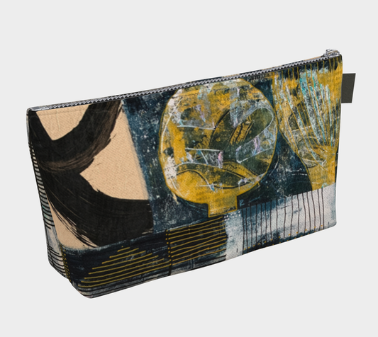 Finally Art Collage - Lined Makeup Bag