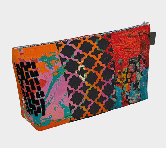 Firebrand Abstract Art - Lined Makeup Bag