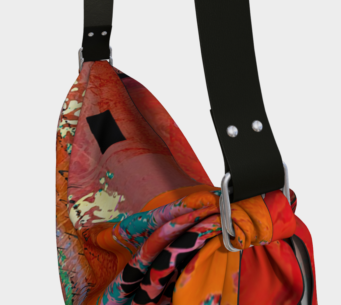 Firebrand - Abstract Art Origami Tote Bag