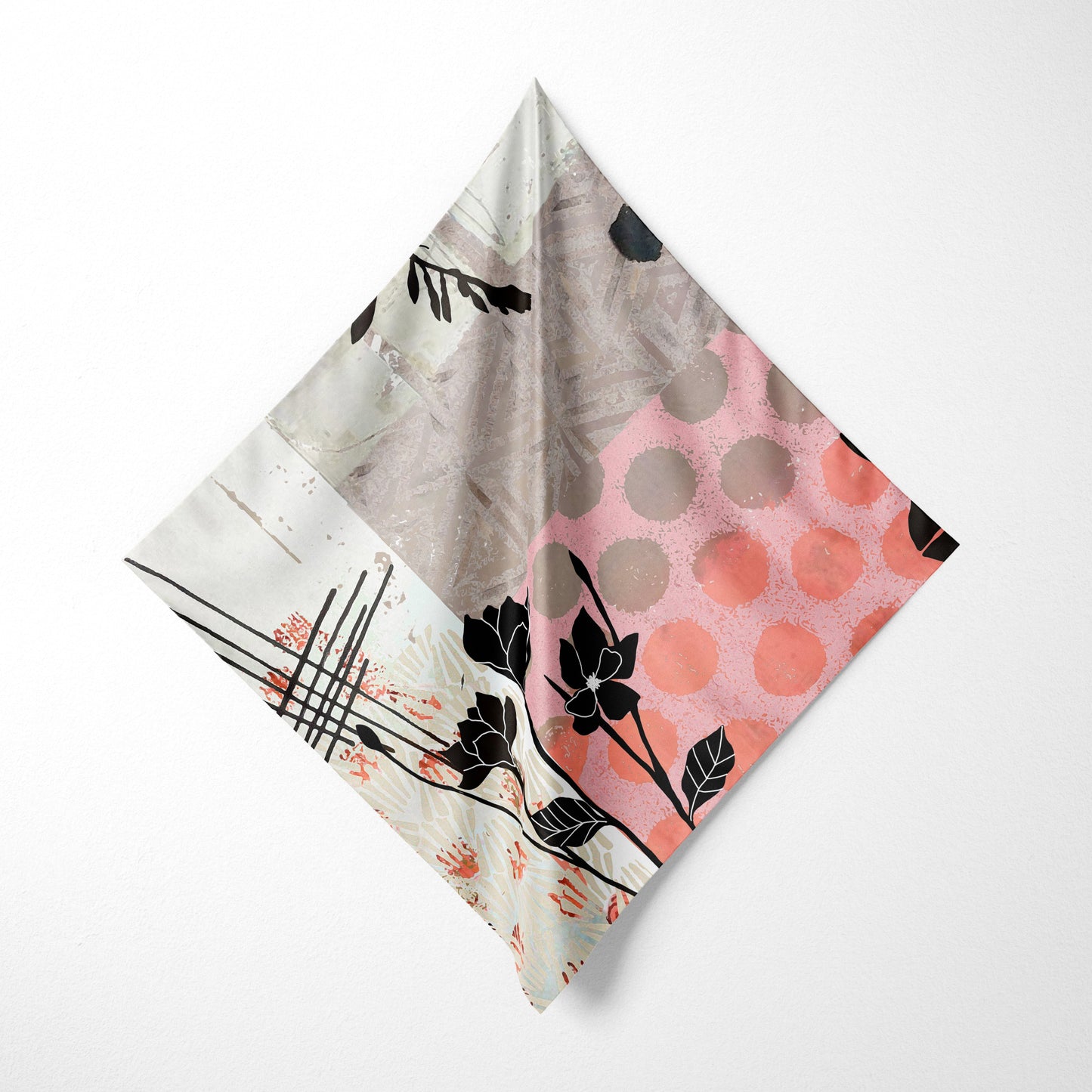 Fleur Dot - Abstract Botanical Art Square Scarf