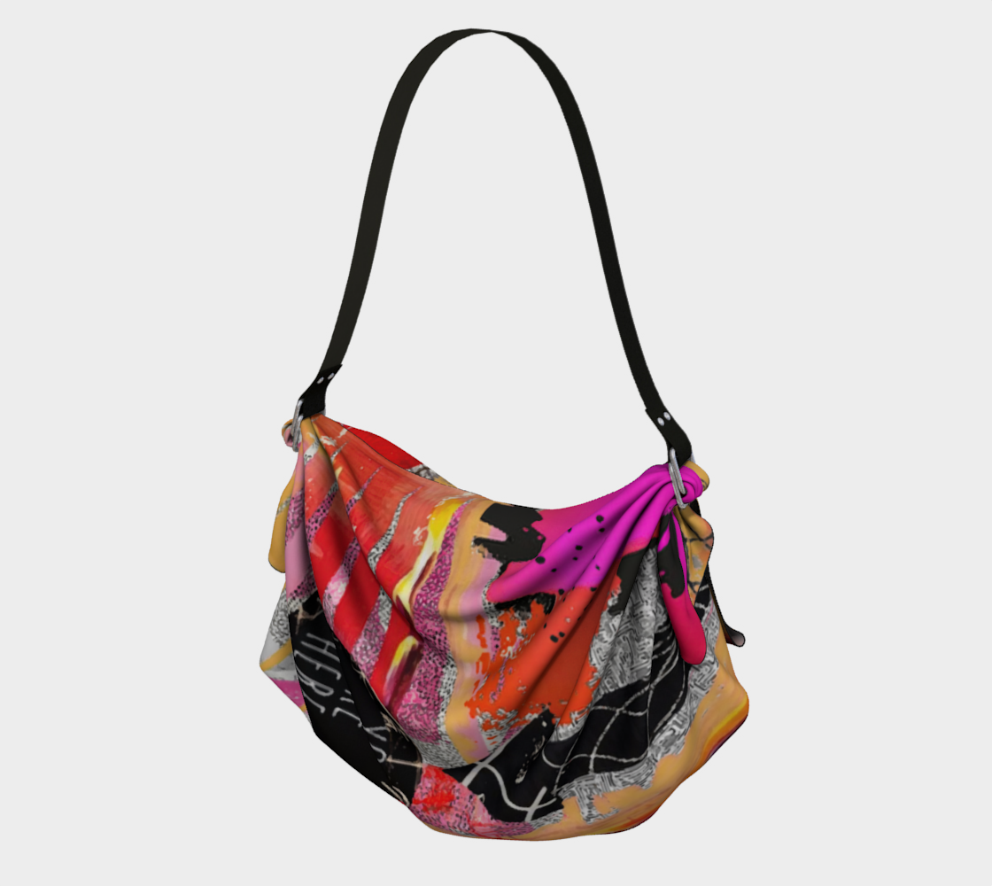 Here - Abstract Art Origami Tote Bag
