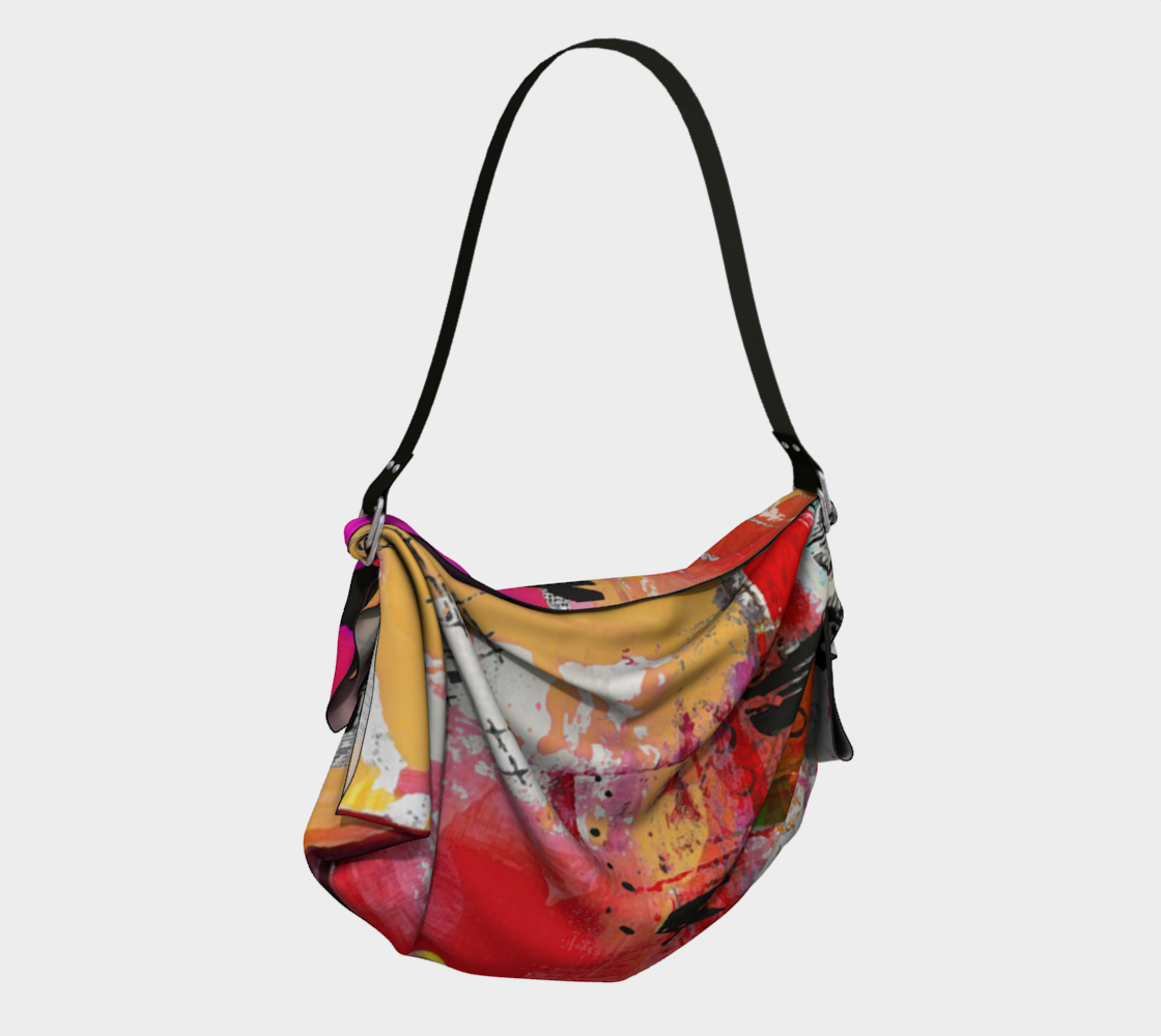 Here - Abstract Art Origami Tote Bag