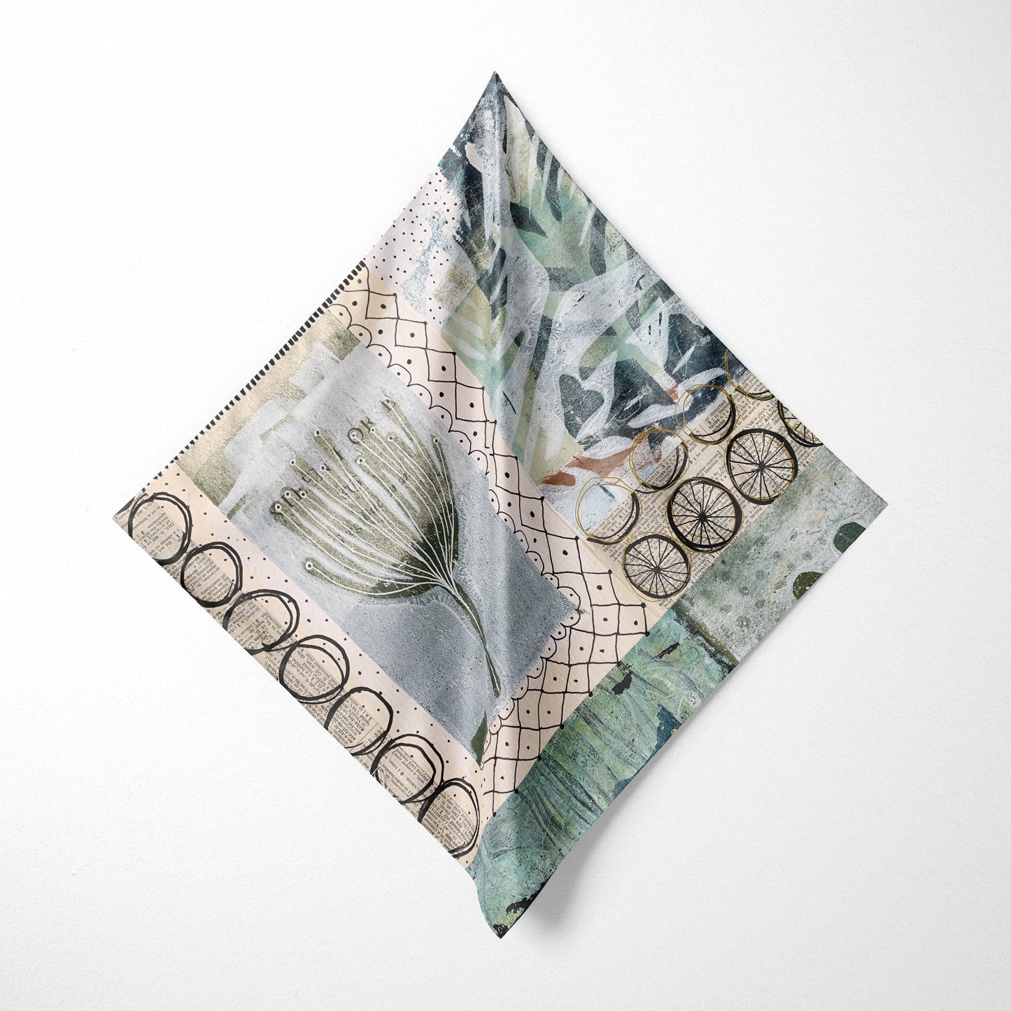 Just Picked - Abstract Collate Art Square Scarf