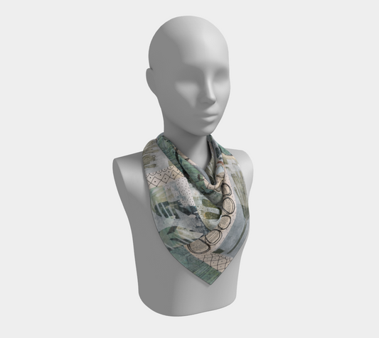 Just Picked - Abstract Collate Art Square Scarf