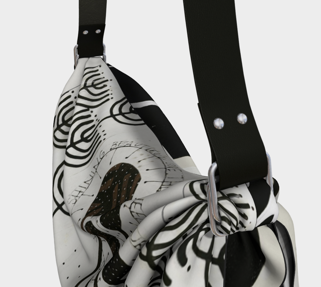 Keep Shining - Abstract Art Collage Origami Tote Bag