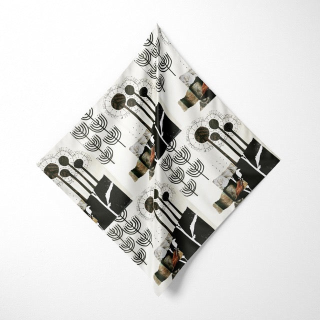 Keep Shining - Abstract Collage Art Square Scarf