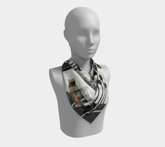 Keep Shining - Abstract Collage Art Square Scarf