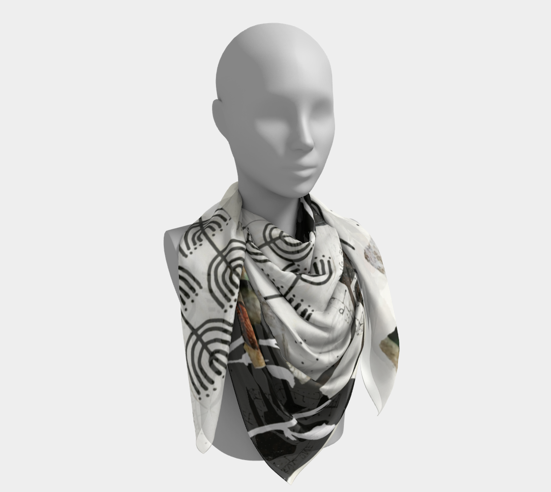 Keep Shining - Abstract Collage Art Square Scarf