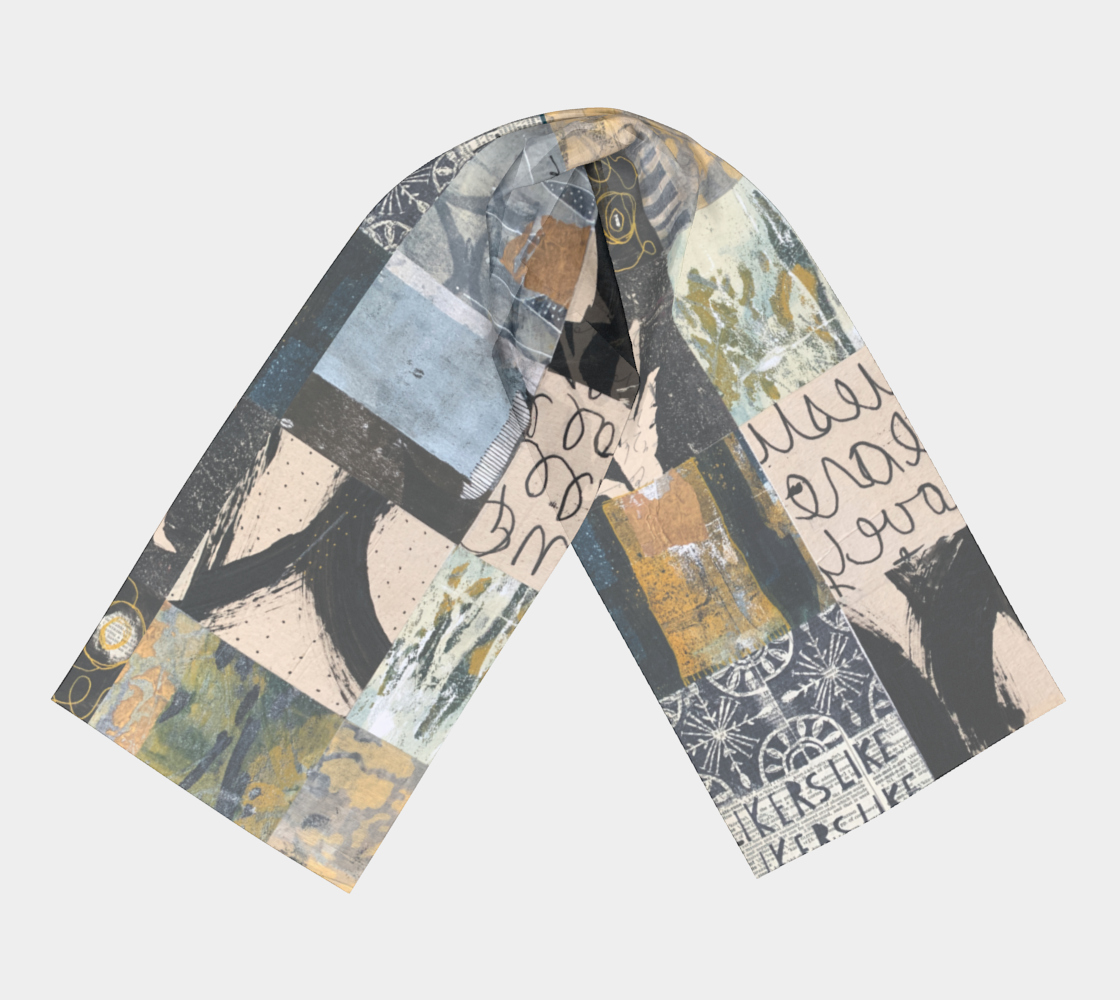 Likers Botanical Collage - Long Scarf