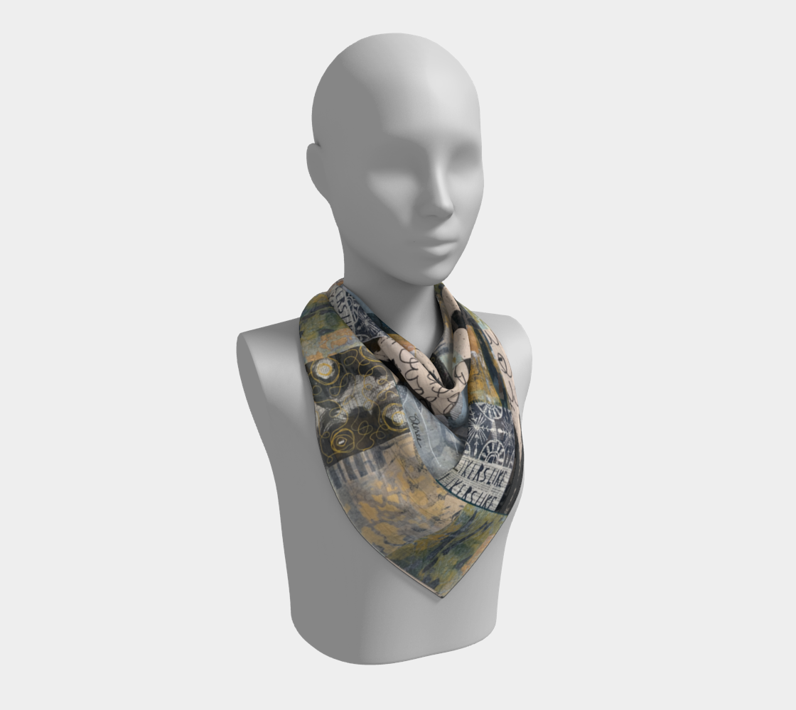 Likers - Abstract Collage Art Square Scarf