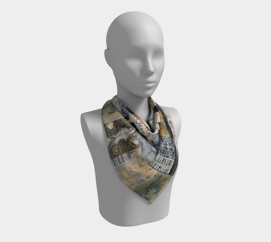 Likers Botanical Collage - Square Scarf