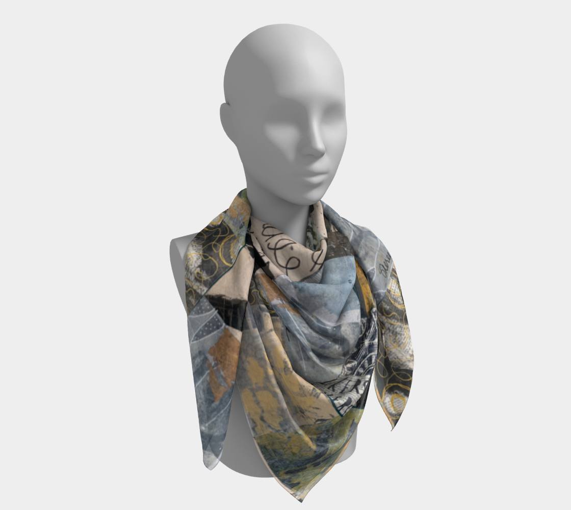 Likers - Abstract Collage Art Square Scarf