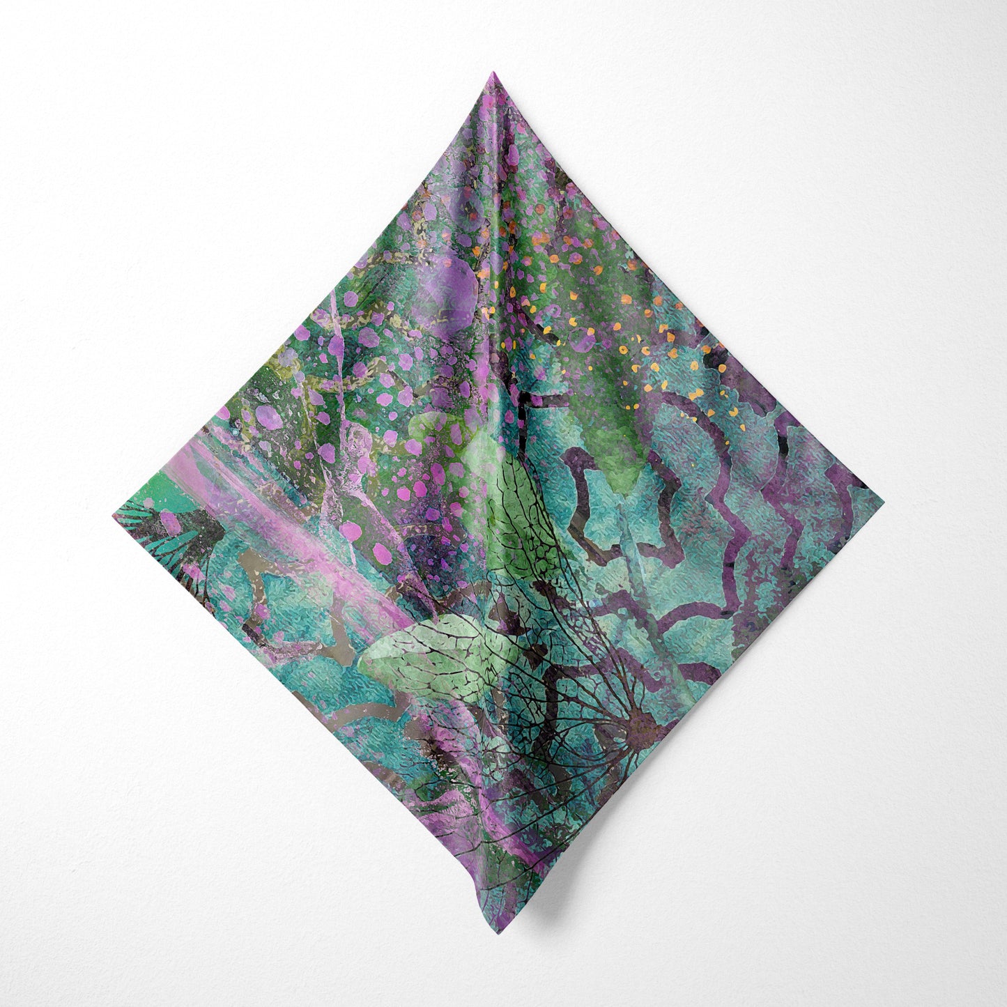Lilac Dapple - Abstract Art Square Scarf