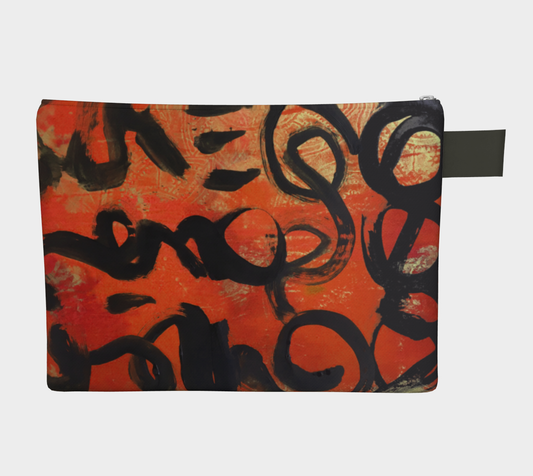 Mango Road Abstract - Lined Zipper Carry-all