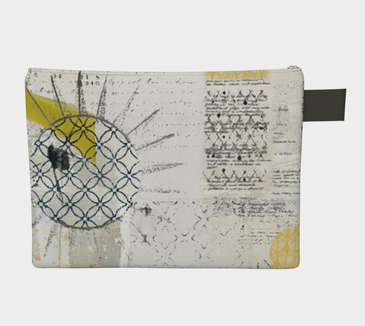 Morning Abstract Art - Lined Zipper Carry-all