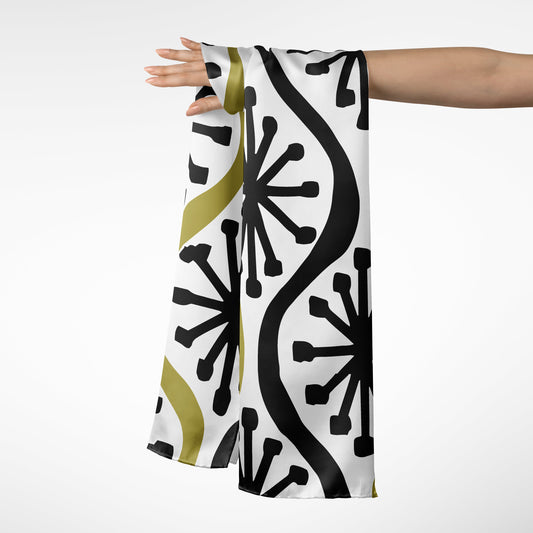 Ogee Stars - Abstract Geometric Art Long Scarf