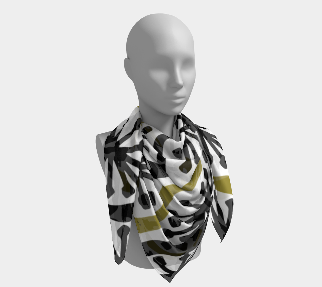 Ogee Stars - Abstract Art Square Scarf