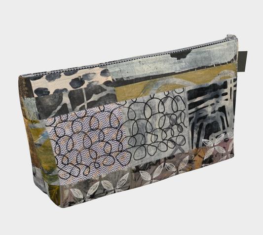 Overcast Art Collage - Lined Makeup Bag
