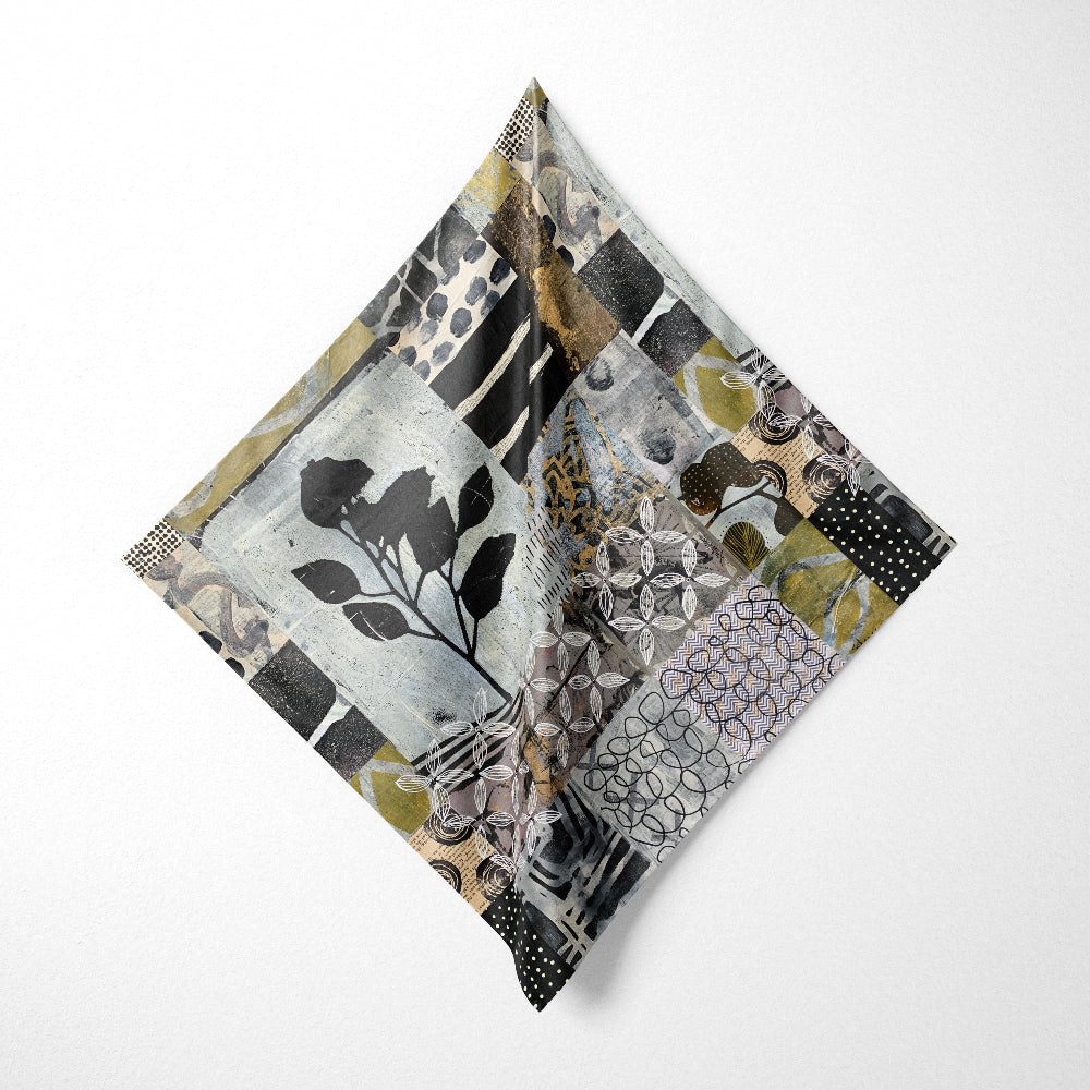 Overcast - Abstract Collage Art Square Scarf