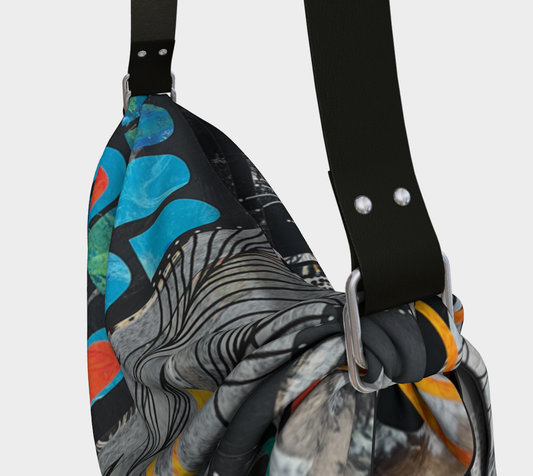 Rainy Monday Abstract Collage - Origami Tote Bag