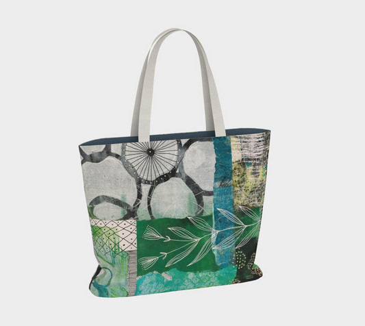 Vine Around - Large Lined Market Tote Bag