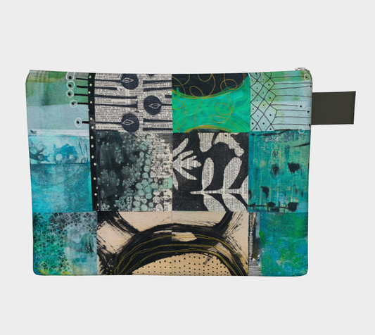 Riverwalk Botanical Collage - Zipper Carry-all