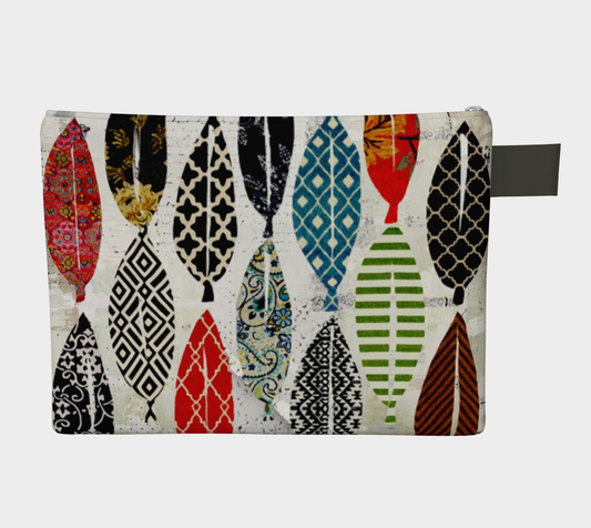 Leaf Field Collage - Zipper Carry-all