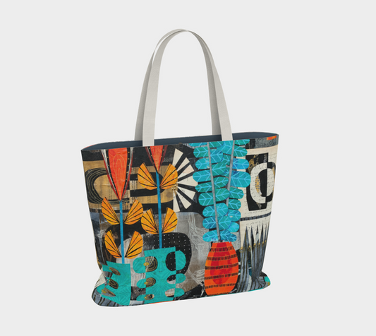 Partial Sun Large Tote Bag