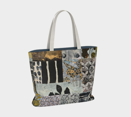 Overcast - Large Lined Market Tote Bag