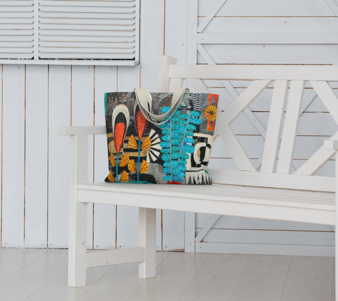 Partial Sun Large Tote Bag