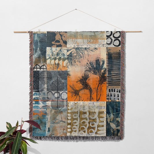 Forest Floor Home Decor Woven Blanket