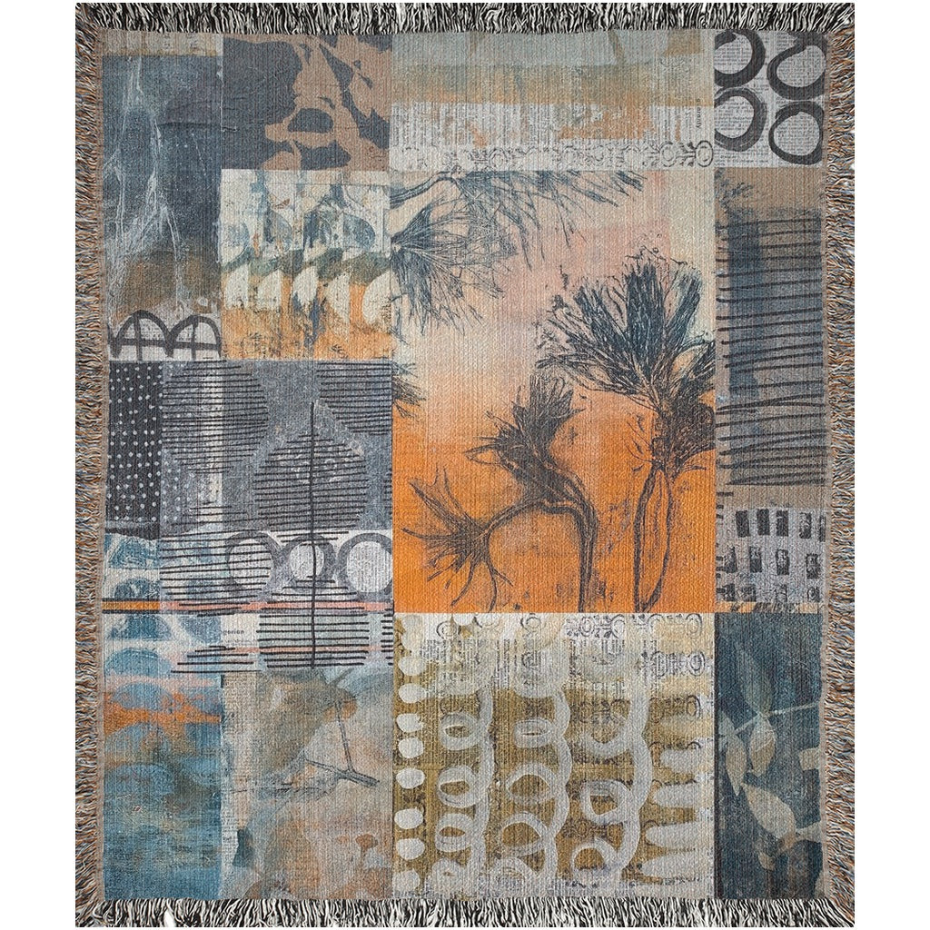 Forest Floor Home Decor Woven Blanket