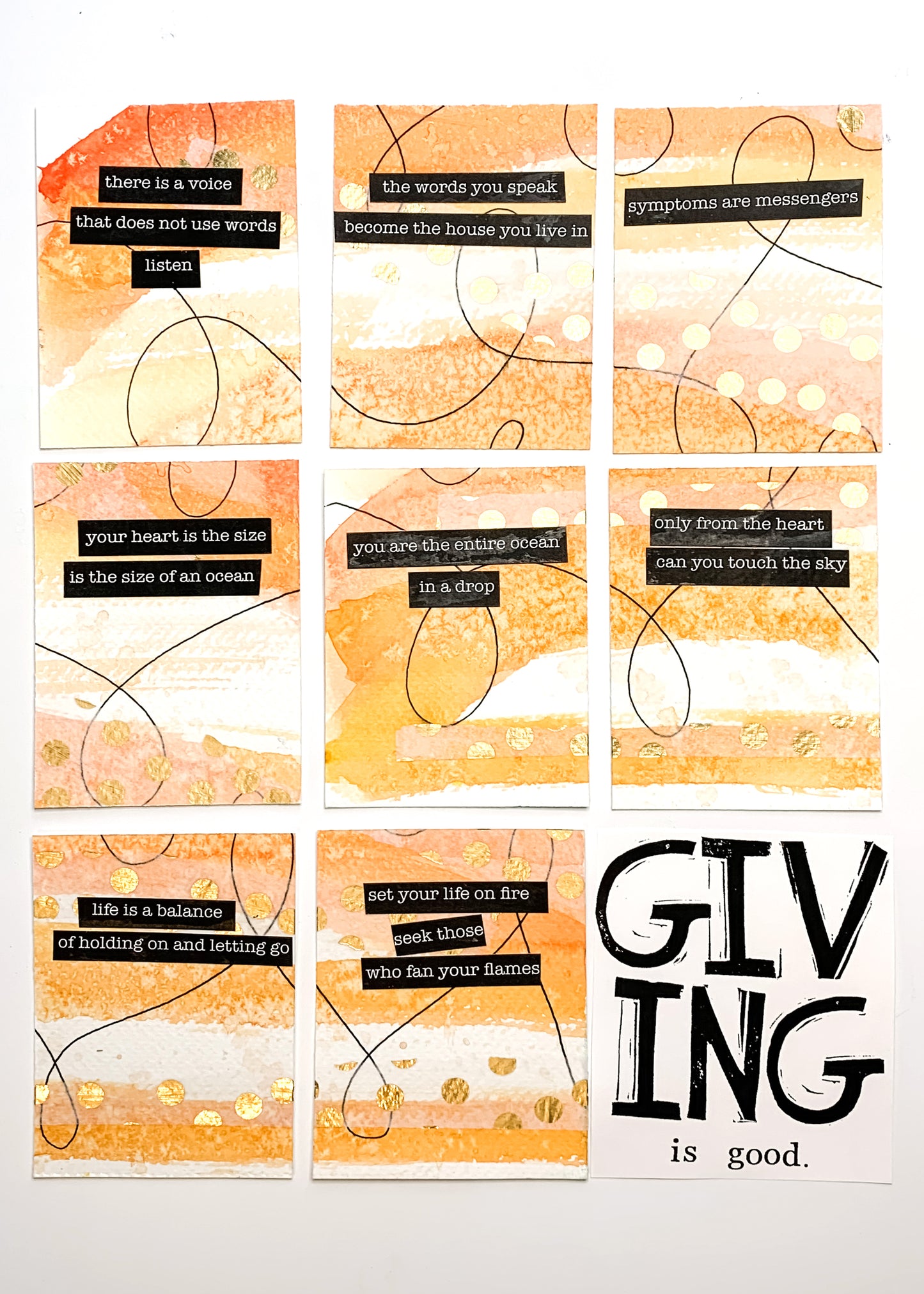 Giving Card #24 Set of 8 Artist Cards