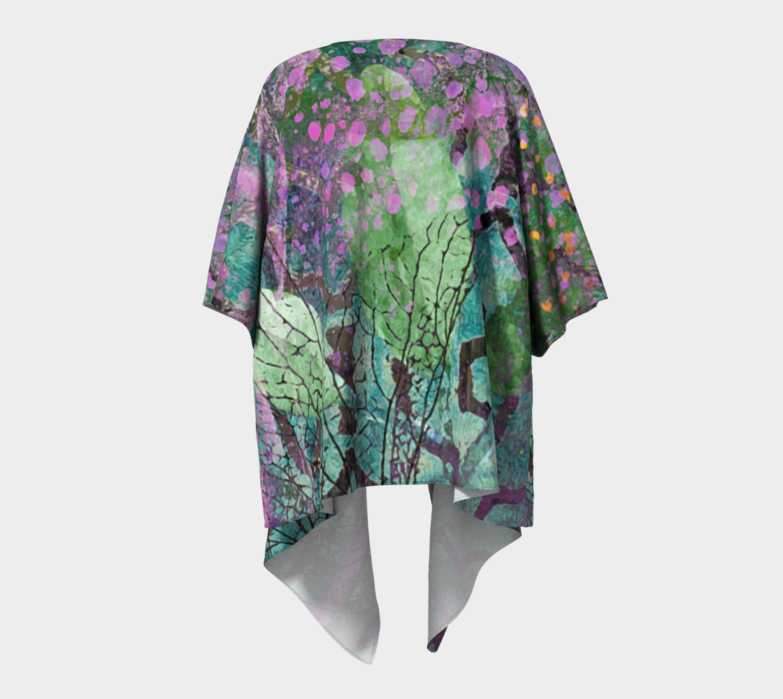 Lilac Dapple Draped Kimono