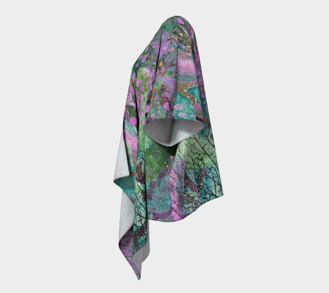 Lilac Dapple Draped Kimono