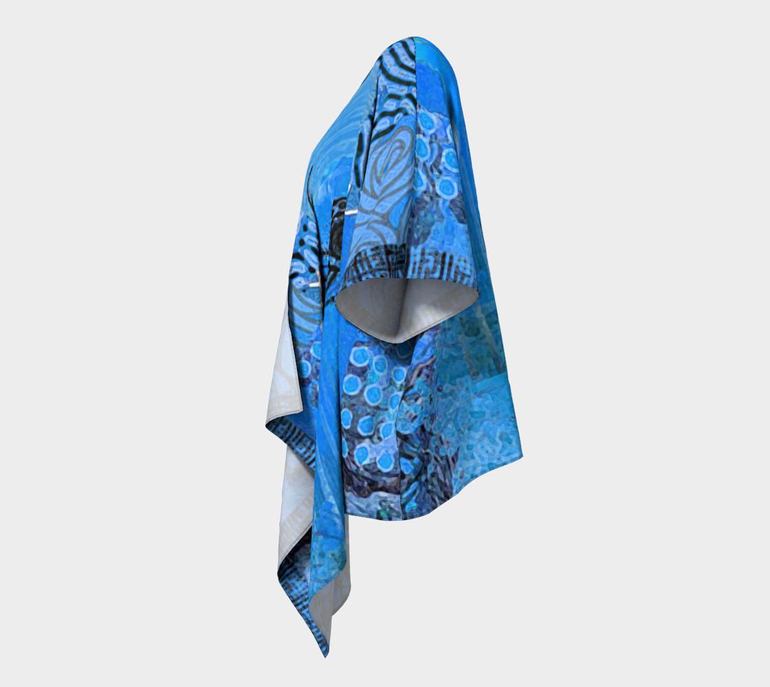 Blue Bayou Draped Kimono