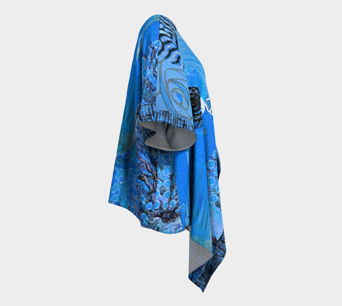 Blue Bayou Draped Kimono