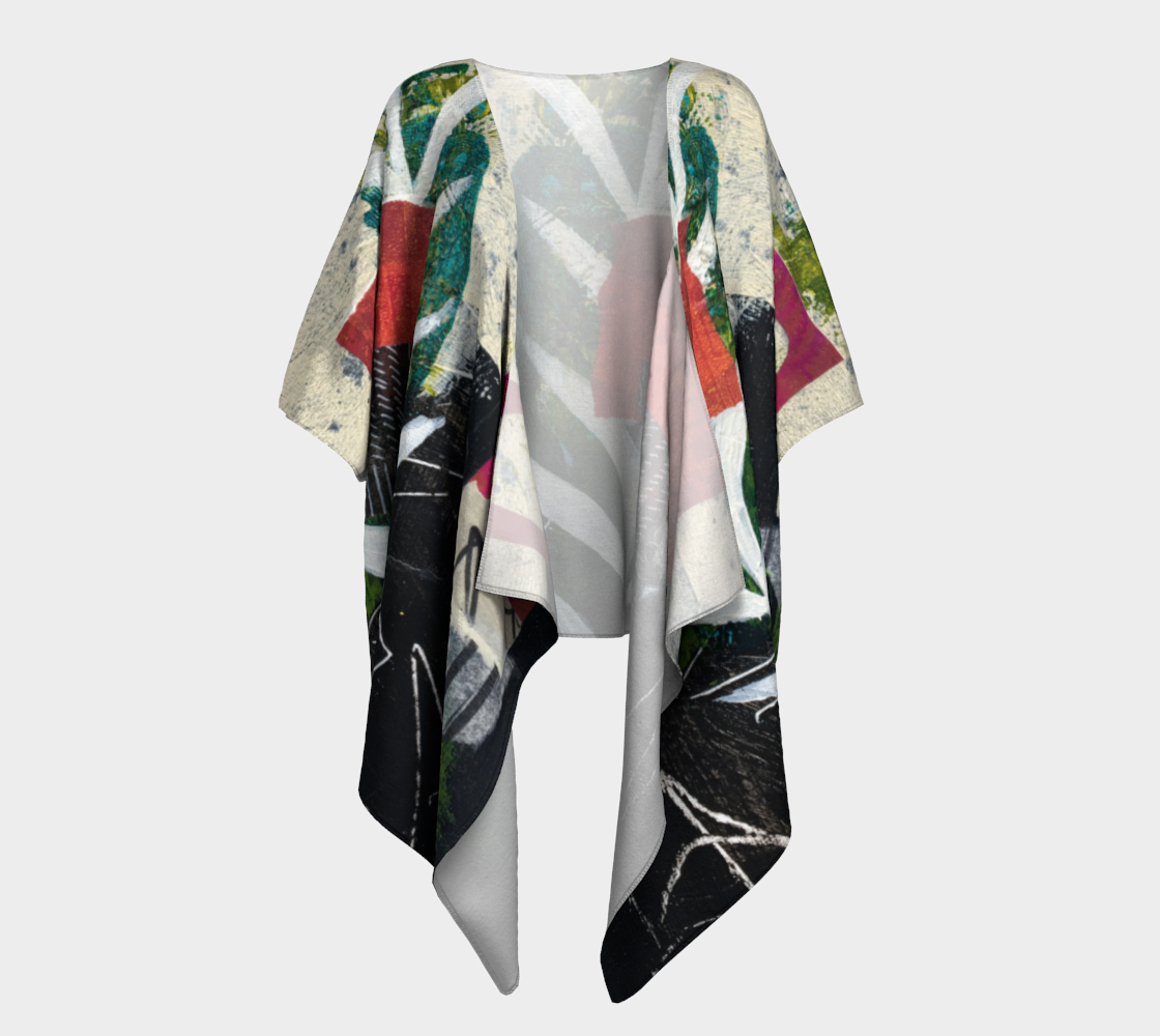 Planted Draped Kimono